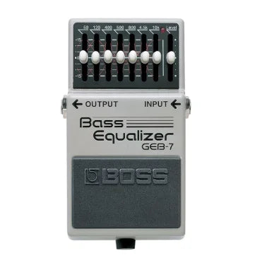 Pedal Equalizer para Baixo Boss GEB-7 - EQ de 7 Bandas - Pedais