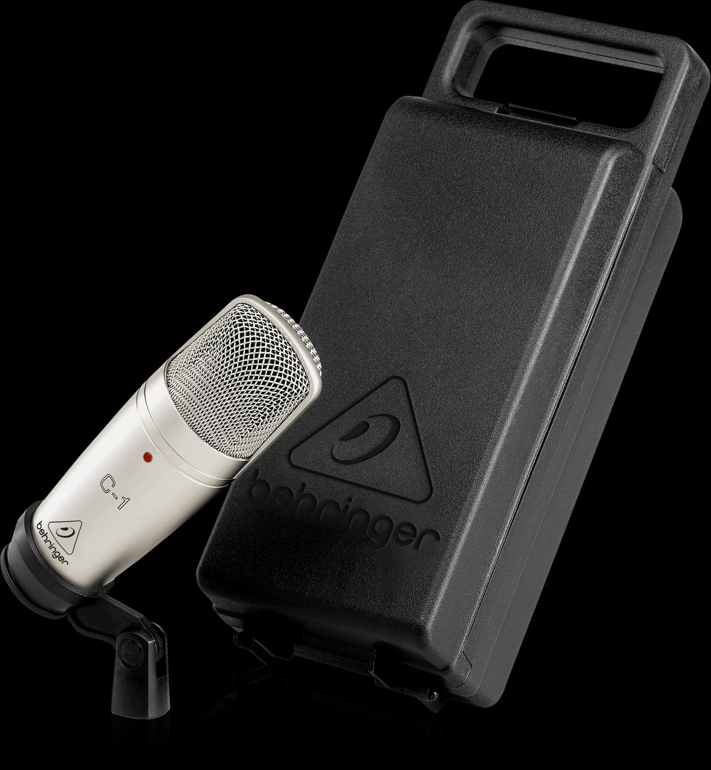 Microfone Condensador Behringer C-1 - USB com Suporte Articulado para Estúdio - Ideal para Gravação Digital e Podcasting - Microfones