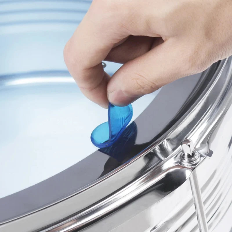 6/12/24 Pçs Almofada de Mudo para Bateria Silicone Transparente - Jazz Snare Drum Muffler 3 Cores Opcionais - Acessórios percussão