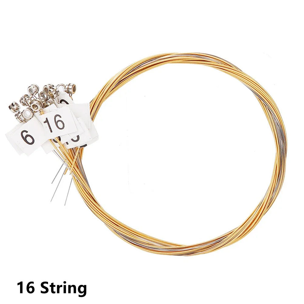Jogo de Cordas de Latão para Lira 15/16/19/21/24 Cordas - Substituição de Cordas para Instrumentos Musicais (Lira, Harpa, Piano Laiya) - Acessórios cordas