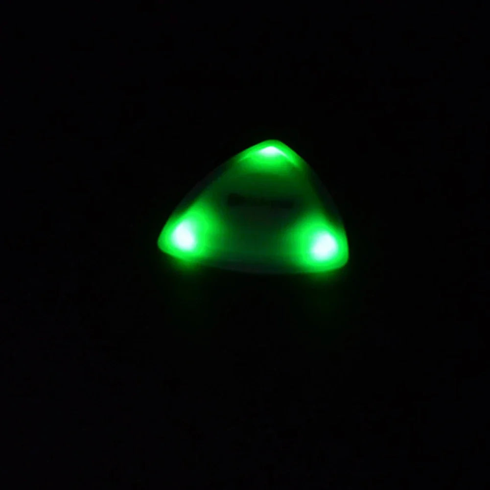1 ou 2 Peças de Palhetas LED Médias - Plástico com Plectro de Alta Sensibilidade para Baixo e Guitarra - Acessório para cordas