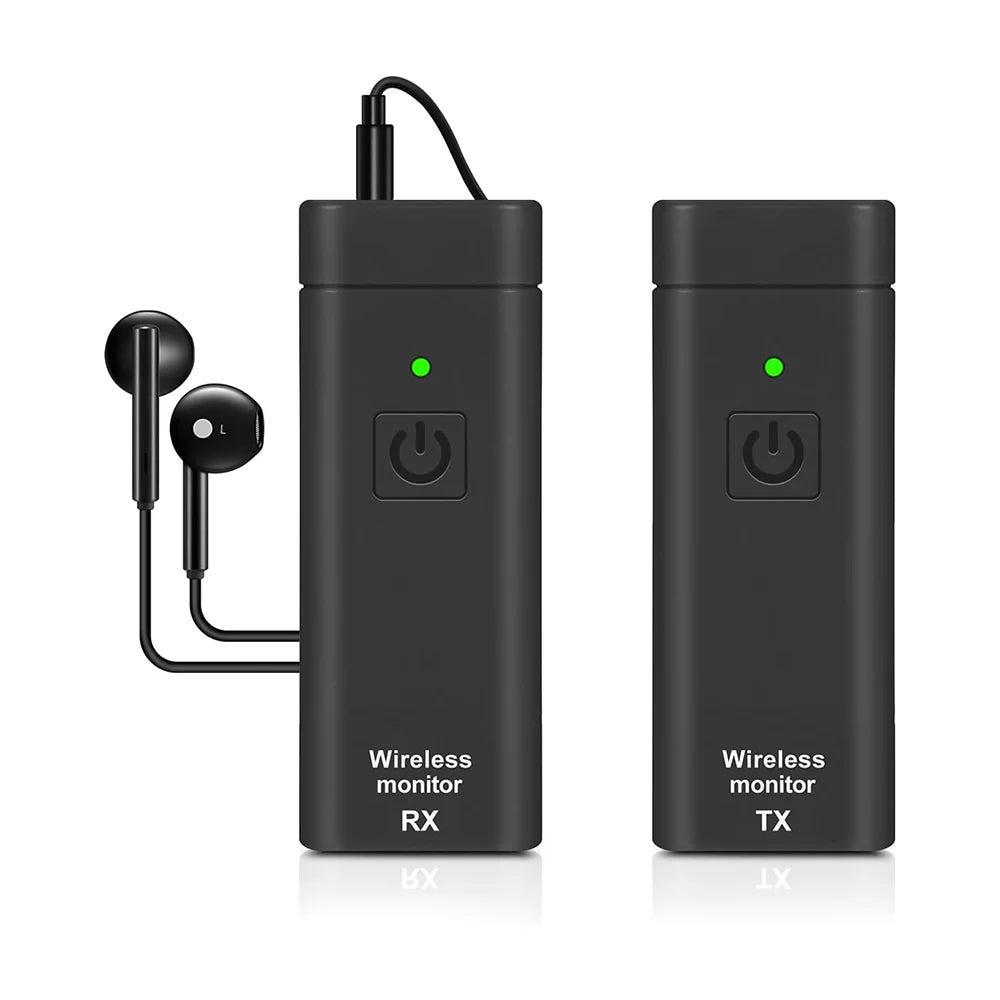 Sistema de Monitor In-Ear Sem Fio UHF Profissional Lavalier - Cartão de Som Digital para Palco e Transmissão, Transmissor e Receptor - Periféricos Acessórios