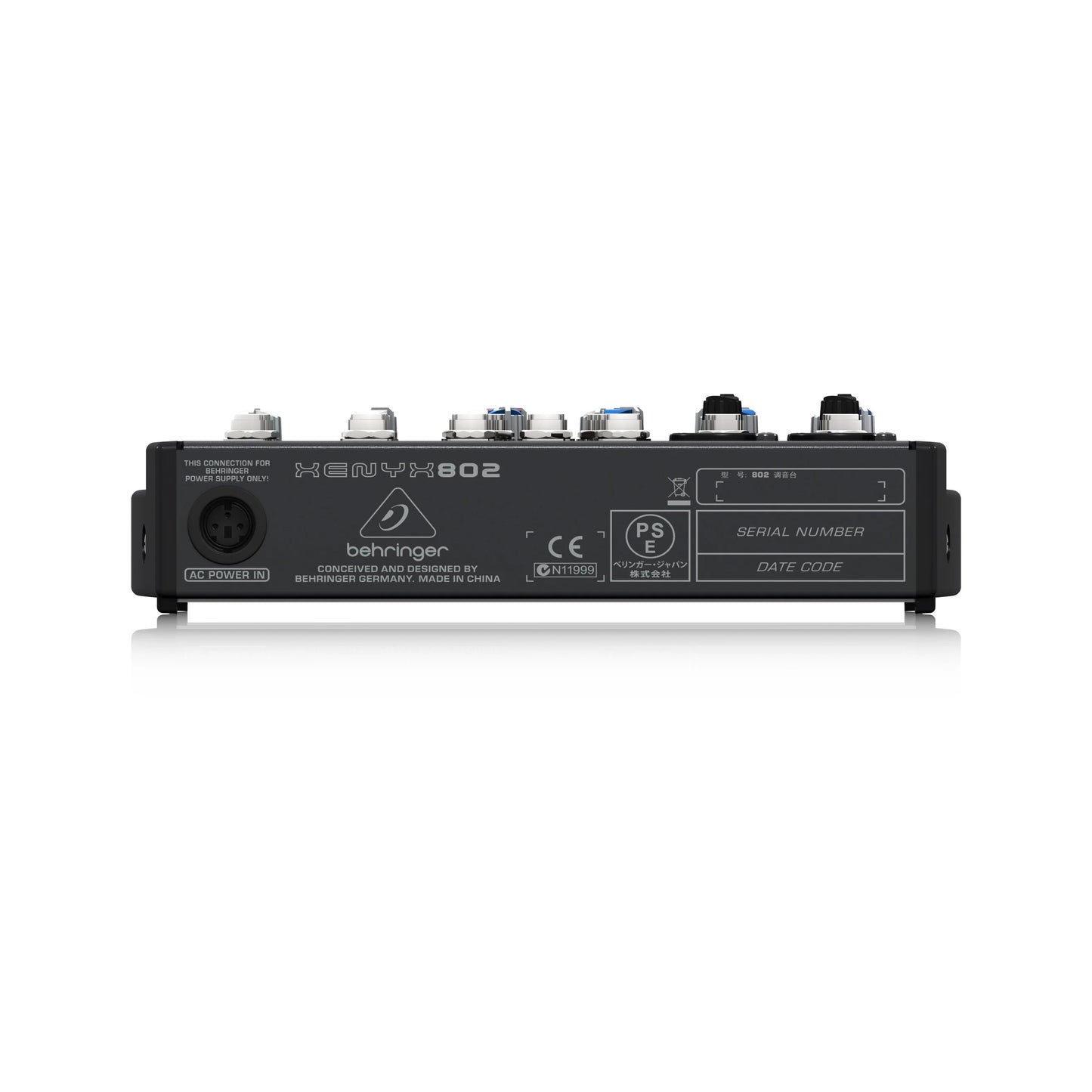 Mixer Ultra-compacto de 6 Canais Behringer XENYX 802 - Interface de Áudio USB para Performance Ao Vivo e Gravação Profissional - Mixers
