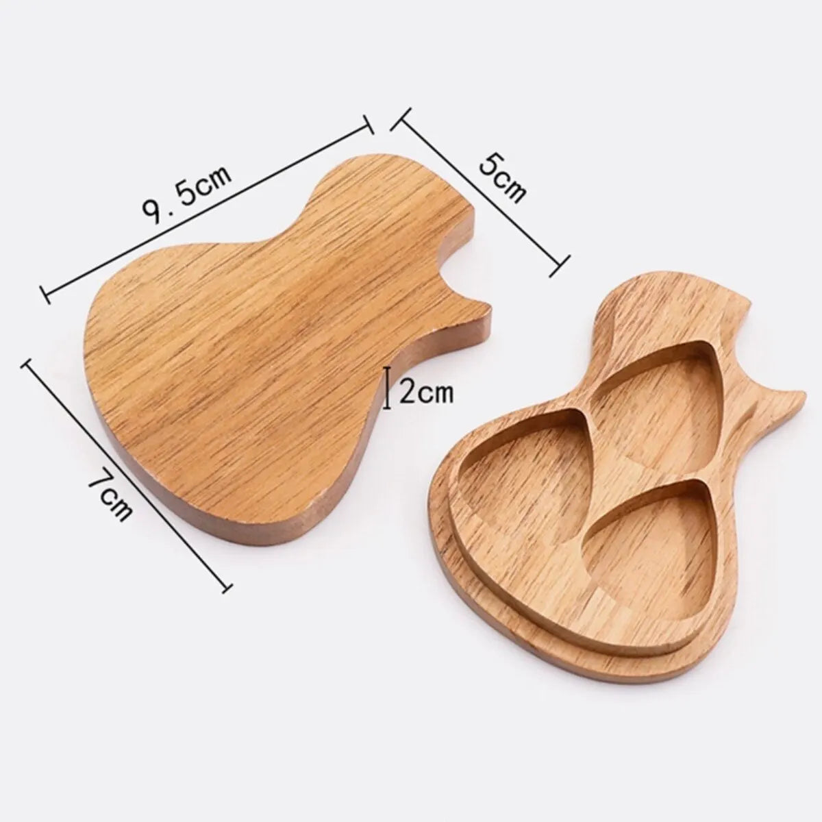 Caixa de Madeira para Palhetas de Guitarra - Container para Plectros (Sem Palhetas Inclusas) - Acessórios cordas
