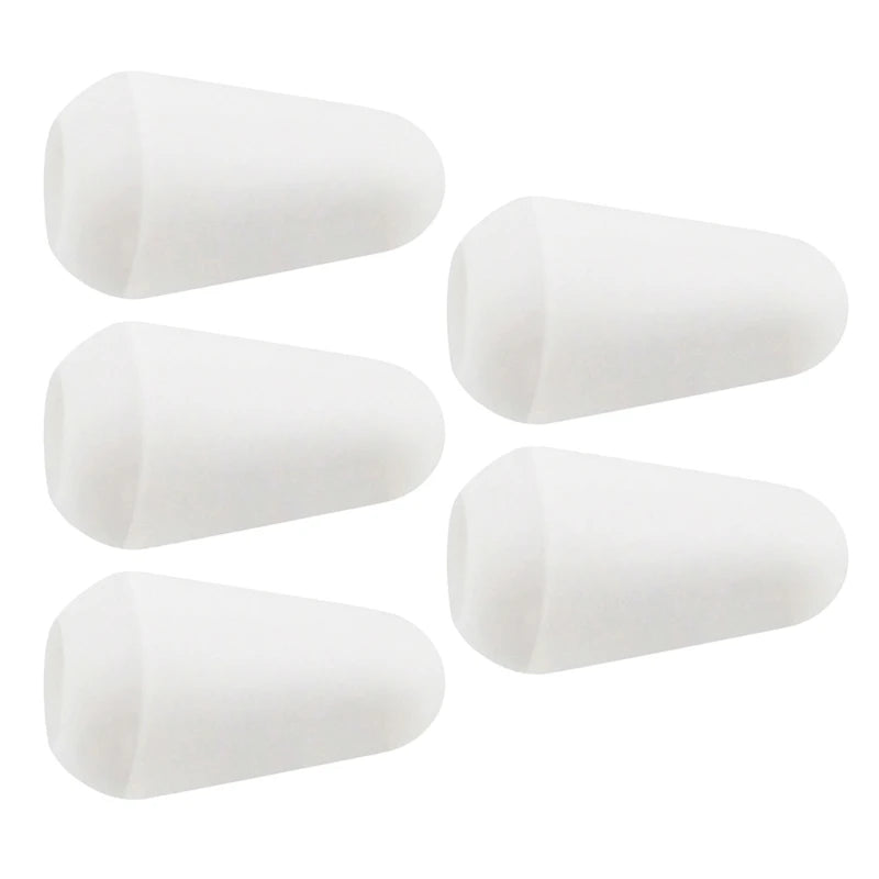 Kit com 5 Peças de Botões de Substituição para Chave de 3 ou 5 Vias de Guitarra - Plástico para Seletores de Captadores de Guitarra Elétrica - Acessórios cordas