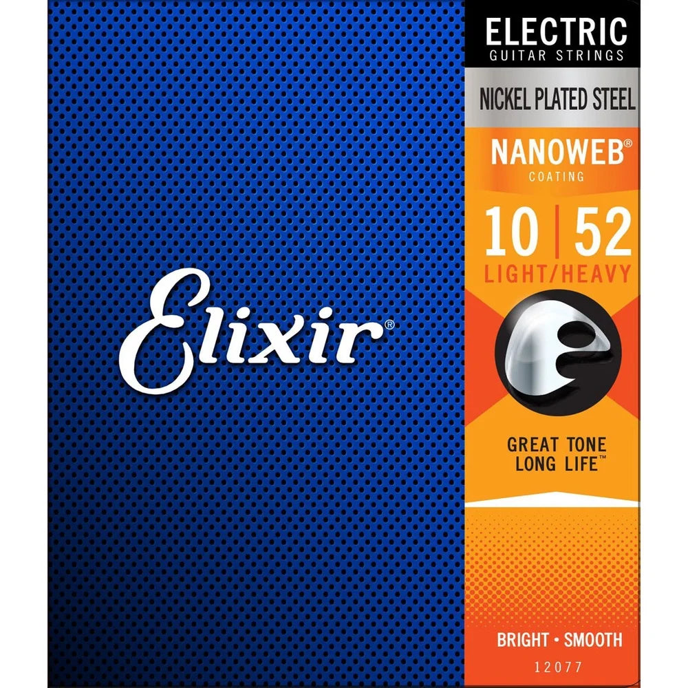 Kit com 12 Jogos de Cordas Elixir para Violão – Nanoweb Phosphor (Modelos 16002, 16027, 16052, 16077, 16102) - Acessórios cordas