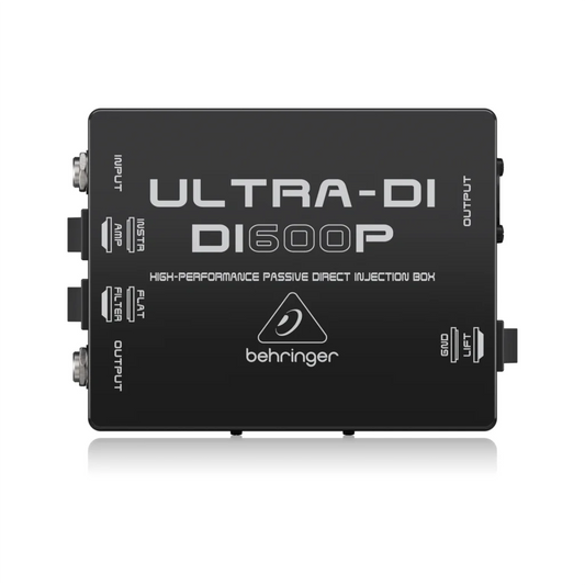 Direct box Behringer Ultra-DI DI600P - Conexão Direta de Instrumentos a Mesas de Som e Amplificadores - Periféricos acessórios auxiliares