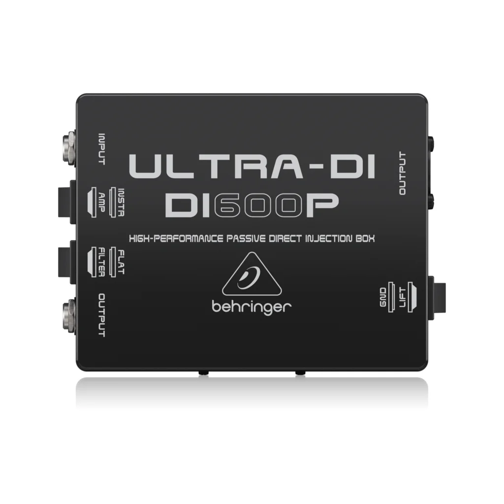 Direct box Behringer Ultra-DI DI600P - Conexão Direta de Instrumentos a Mesas de Som e Amplificadores - Periféricos acessórios auxiliares