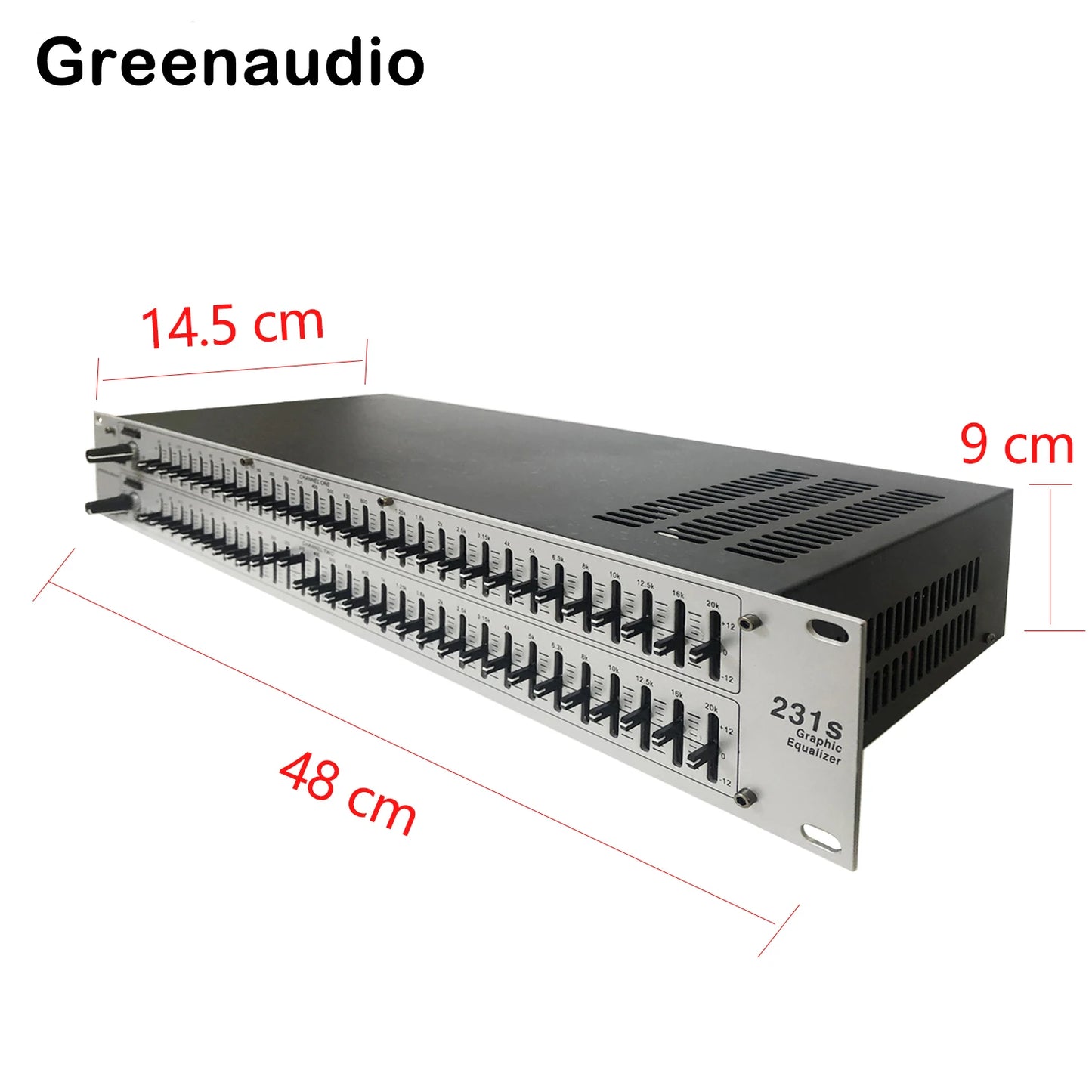 Equalizador Profissional de 31 Bandas Dual Channel GAX-231S - Palco, Conferências, Performances e KTV - Periféricos