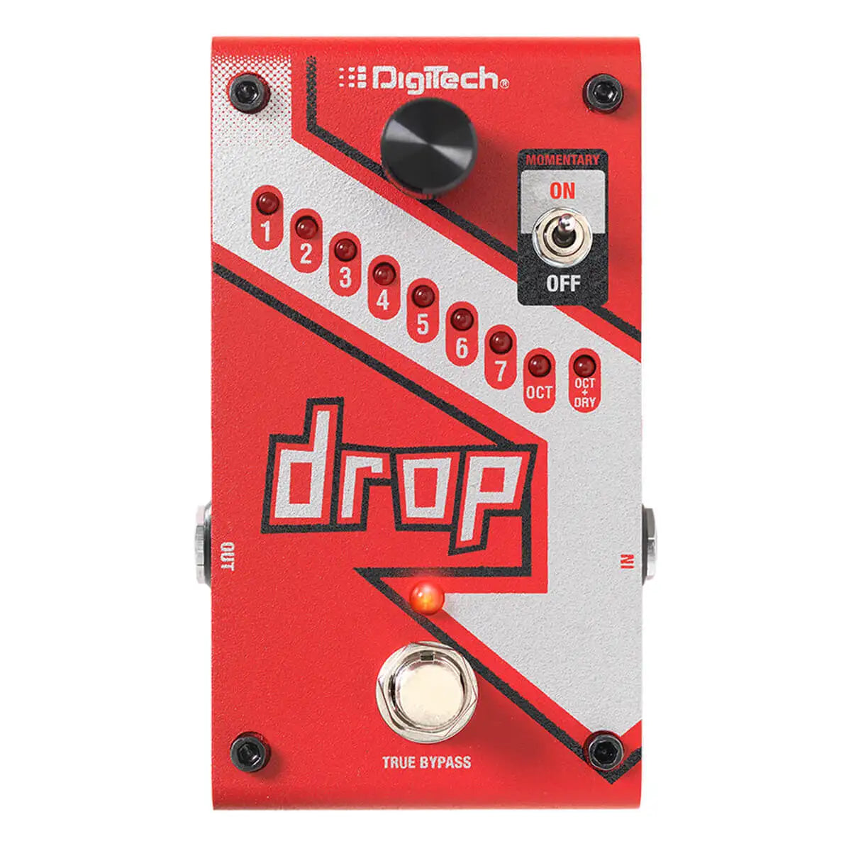 Pedal DIGITECH Drop - Pedal Polifônico Dedicado de Drop Tune com Interruptor Momentâneo/Com Latch - Pedais