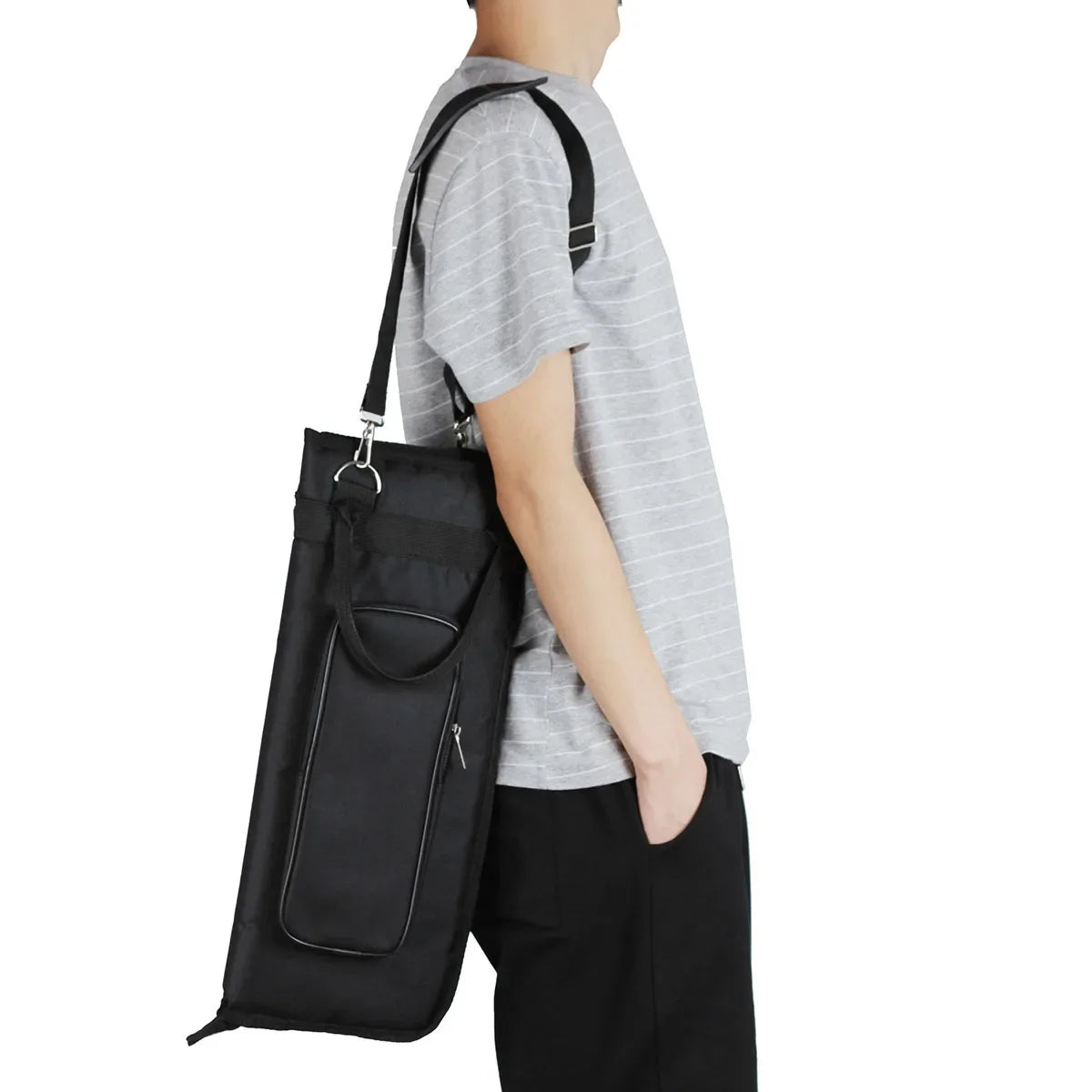 Bolsa de Mão para Baquetas de Bateria - Algodão Grosso, Tecido Oxford Impermeável, Mochila de Grande Capacidade - Acessórios Percussão