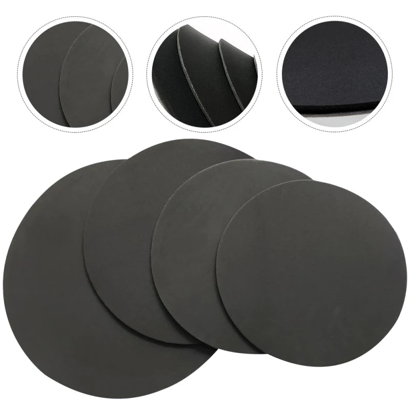 Kit com 4 Pads de Prática para Bateria - Acessórios de Mufla para Bateria, Muflas para Bumbo, Ideal para Prática Manual - Acessórios percussão