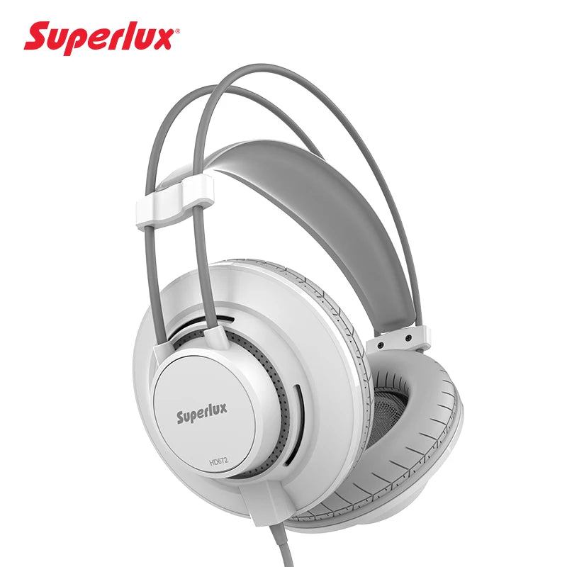 Fones de Ouvido Profissionais Superlux HD672 - Leves, Semi-Abertos e Over-Ear para Apreciação Musical - Áudio e Gravação