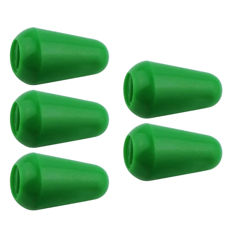 Kit com 5 Peças de Botões de Substituição para Chave de 3 ou 5 Vias de Guitarra - Plástico para Seletores de Captadores de Guitarra Elétrica - Acessórios cordas