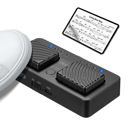 Controle Pedal Sem Fio Bluetooth para Virar Páginas em app LEKATO - Periféricos