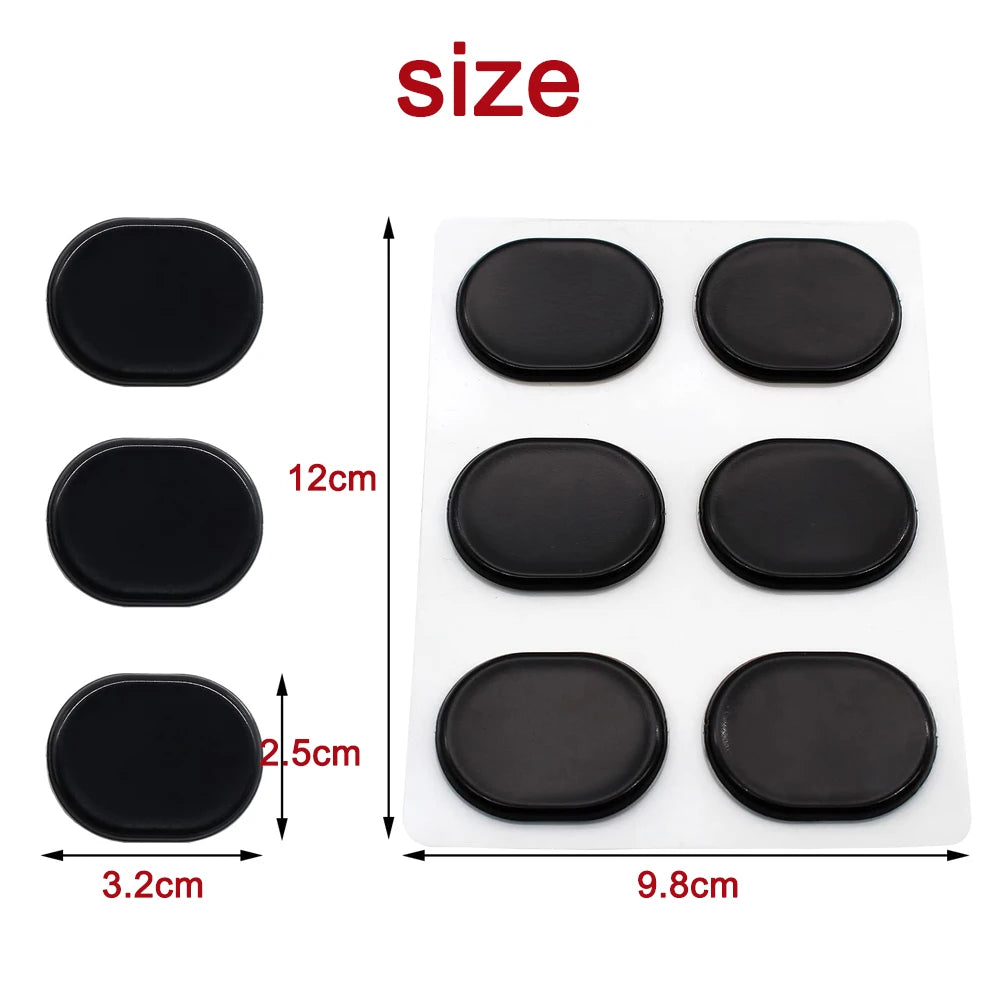 48 Peças de Amortecedores para Bateria - Pads de Mudo de Silicone Macio, Silenciador para Controle de Tom - Acessórios Percussão