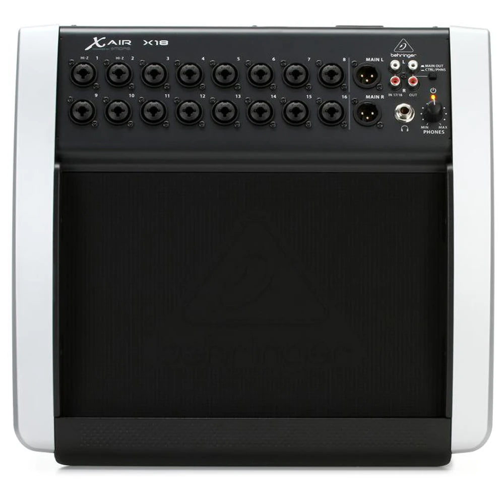 Mixer Digital de 18 Canais Behringer X Air X18 - Controlado por Tablet para iPad/Android com 16 Preamps Midas Programáveis por Ganho - Mixers