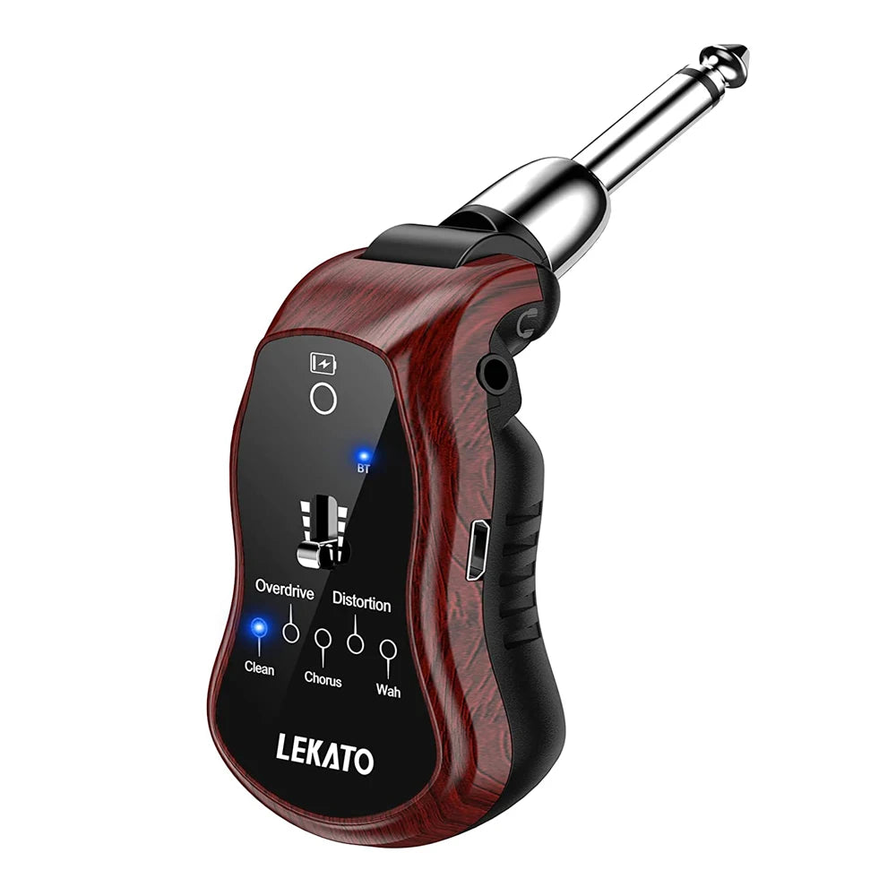 Mini Amplificador B6 Effector Bluetooth Recarregável para Guitarra Elétrica - Mini amplificador para estudo e Sintetizador com 5 Efeitos