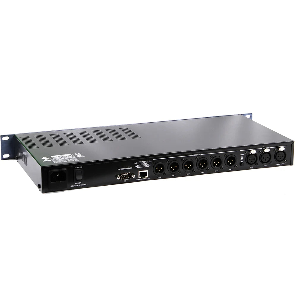 Rack Driver Processador de Áudio Digital 260  - Software Original, 2 Entradas e 6 Saídas, Processador de Efeitos de Áudio e Supressor de Feedback para Sistema de Som - Periféricos