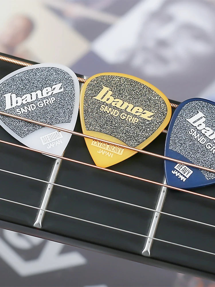 Palhetas de Guitarra Ibanez Grip Wizard Series Sand Grip Antiderrapante 0.8/1.0/1.2mm - Acessórios cordas