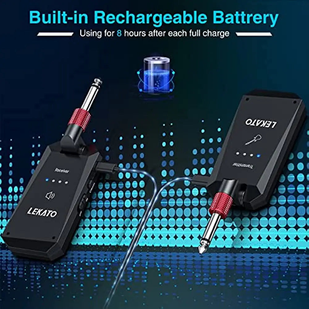 Transmissor e Receptor 5.8GHz com 4 Canais - Sistema Wireless LEKATO WS-90 - Acessórios cordas