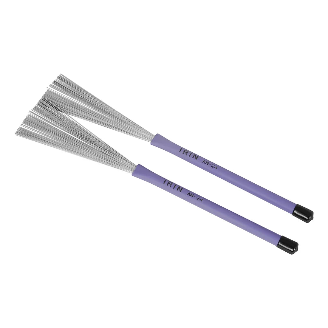 Escova de Tambor Retrátil IRIN Profissional, Escova de Fio para Cajón - Escova Roxa - Acessórios Percussão