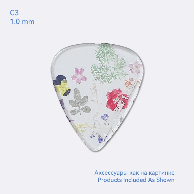 Palhetas de Guitarra Ibanez Série Kaleidoscope - Plectros Transparentes 1.0/1.2 mm - Acessórios Cordas