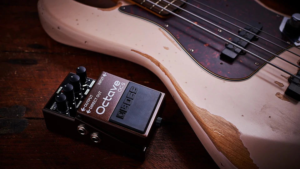 Pedal Octave para Guitarra e Baixo BOSS OC-5 - Modos Super Octave, Polyphonic, Distortion - Pedais
