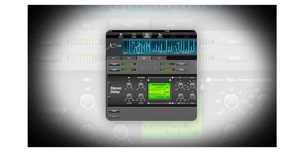 Mixer Digital de 18 Canais Behringer X Air X18 - Controlado por Tablet para iPad/Android com 16 Preamps Midas Programáveis por Ganho - Mixers