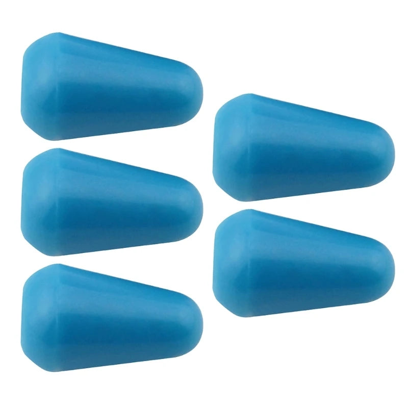 Kit com 5 Peças de Botões de Substituição para Chave de 3 ou 5 Vias de Guitarra - Plástico para Seletores de Captadores de Guitarra Elétrica - Acessórios cordas