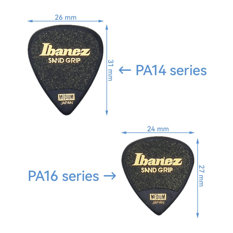 Palhetas de Guitarra Ibanez Grip Wizard Series Sand Grip Antiderrapante 0.8/1.0/1.2mm - Acessórios cordas