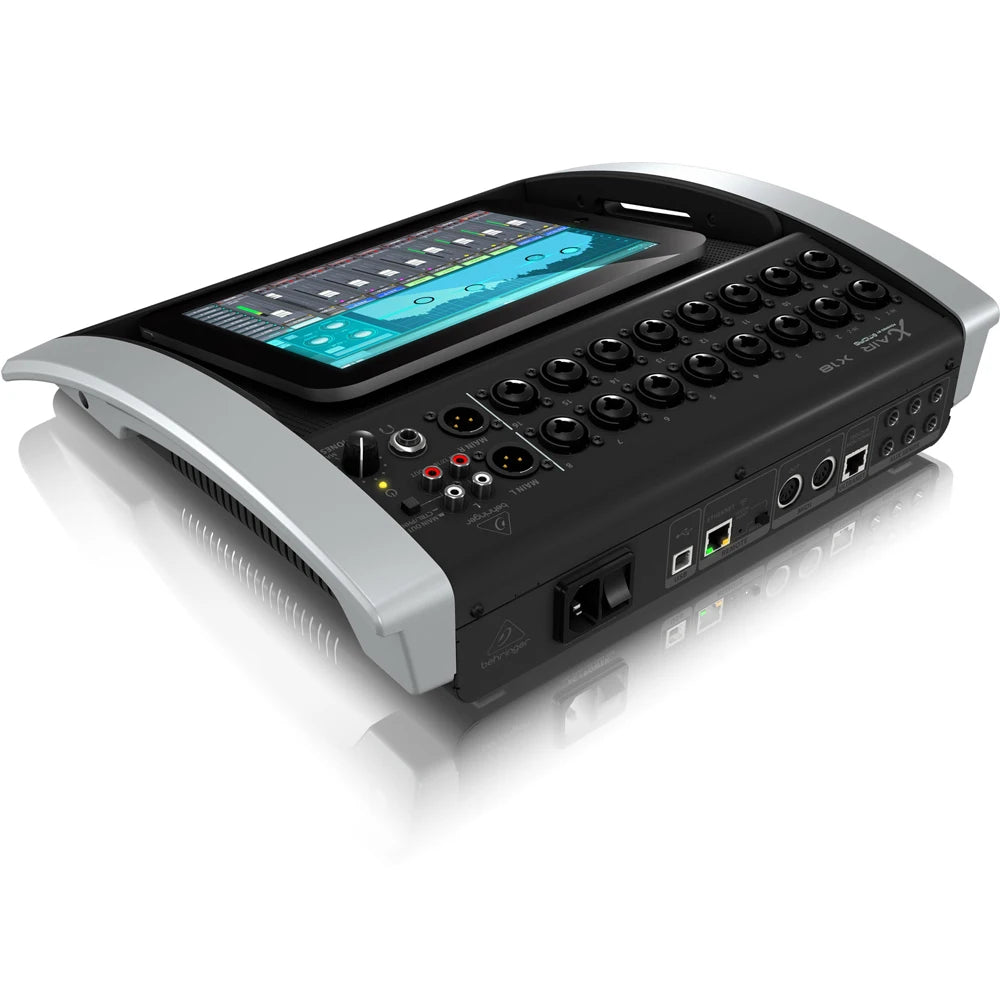 Mixer Digital de 18 Canais Behringer X Air X18 - Controlado por Tablet para iPad/Android com 16 Preamps Midas Programáveis por Ganho - Mixers