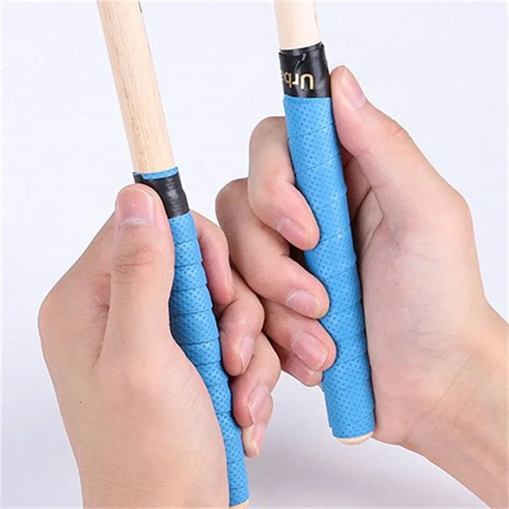 Empunhaduras Anti-deslizantes para Baquetas 7A, 5A, 5B e 7B - Fita de Alta Qualidade em PU, Absorve Suor - Acessórios percussão