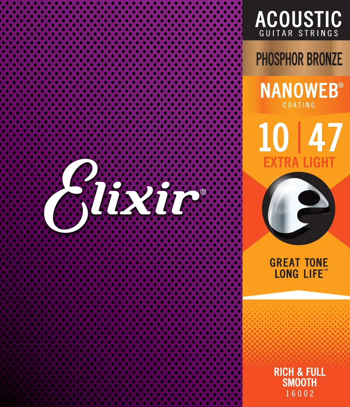 Conjunto de Cordas para Guitarra Elixir Nanoweb Acústica / Elétrica 16027 11052 11002 11027 16002 16052 12002 12052