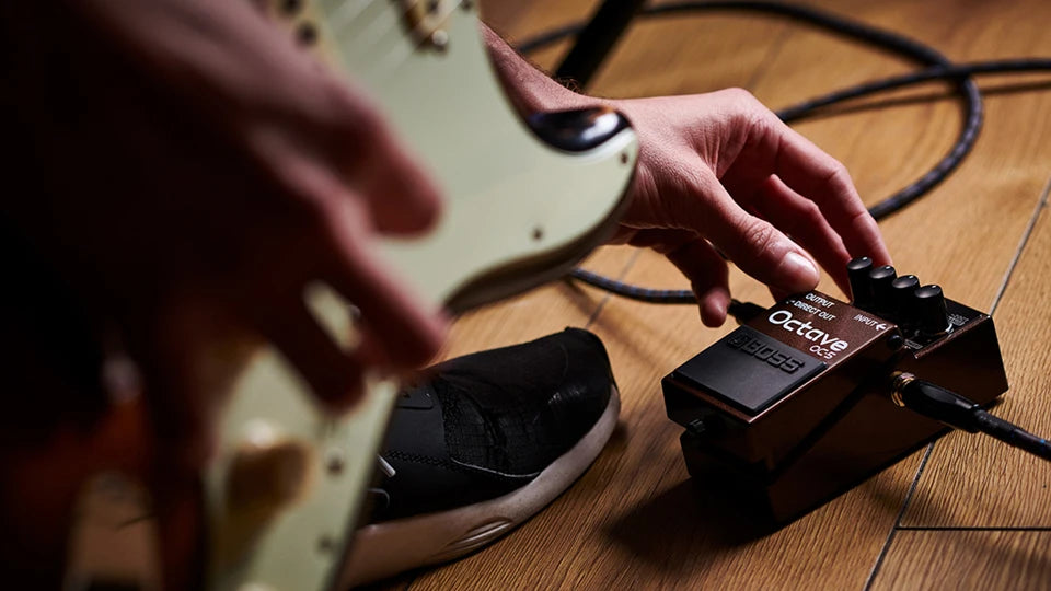 Pedal Octave para Guitarra e Baixo BOSS OC-5 - Modos Super Octave, Polyphonic, Distortion - Pedais