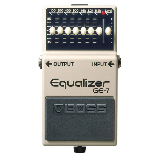 Pedal Equalizador BOSS GE-7 - 7 Bandas para Guitarra e Baixo - Pedais