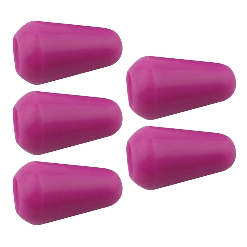 Kit com 5 Peças de Botões de Substituição para Chave de 3 ou 5 Vias de Guitarra - Plástico para Seletores de Captadores de Guitarra Elétrica - Acessórios cordas