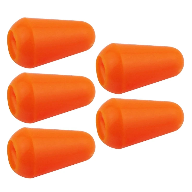 Kit com 5 Peças de Botões de Substituição para Chave de 3 ou 5 Vias de Guitarra - Plástico para Seletores de Captadores de Guitarra Elétrica - Acessórios cordas