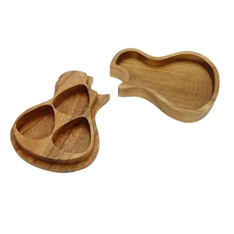 Caixa de Madeira para Palhetas de Guitarra - Container para Plectros (Sem Palhetas Inclusas) - Acessórios cordas