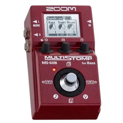 Pedal Multiefeito ZOOM MS-70CDR - Chorus, Delay, Reverb para Guitarra e Baixo - Stompbox Integrado MS50G/MS60B - Pedais