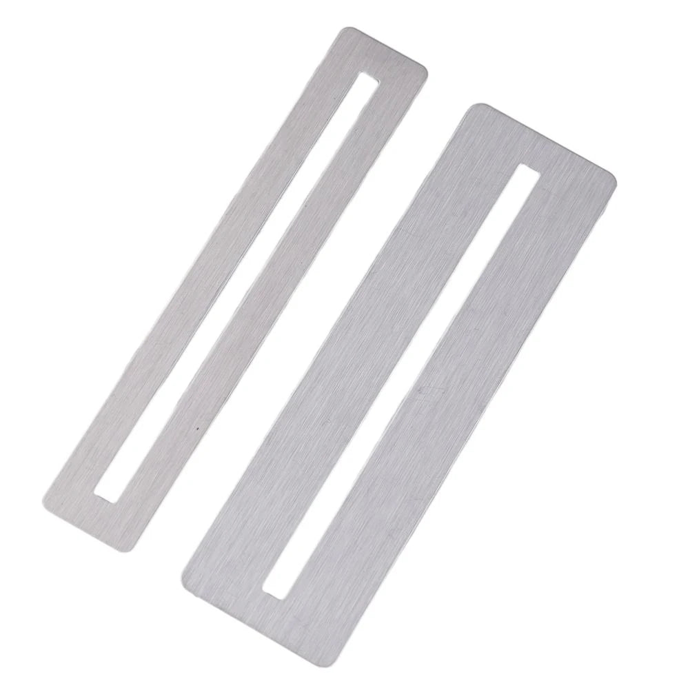 Kit com 2 Protetores de Braço de Guitarra em Aço Inoxidável - Ferramenta Protetora para Escala de Guitarra e Baixo - Ferramentas