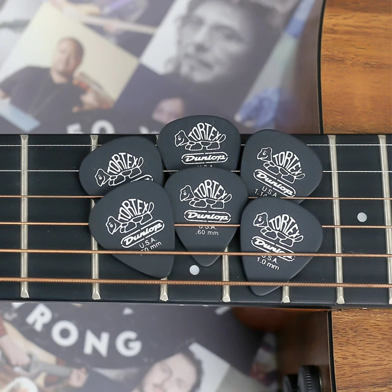 Palhetas Dunlop 488R Tortex Pitch Black Standard 0.50/0.60/0.73/0.88/1.0/1.14 mm - Acessórios cordas