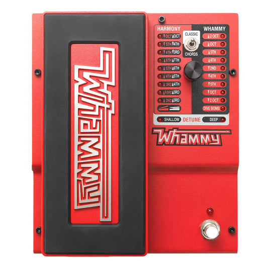 Pedal Clássico DIGITECH WHAMMY V5 - Pedal de Pitch Shifting Premier com Efeito de 2 Modos e True Bypass - Pedais