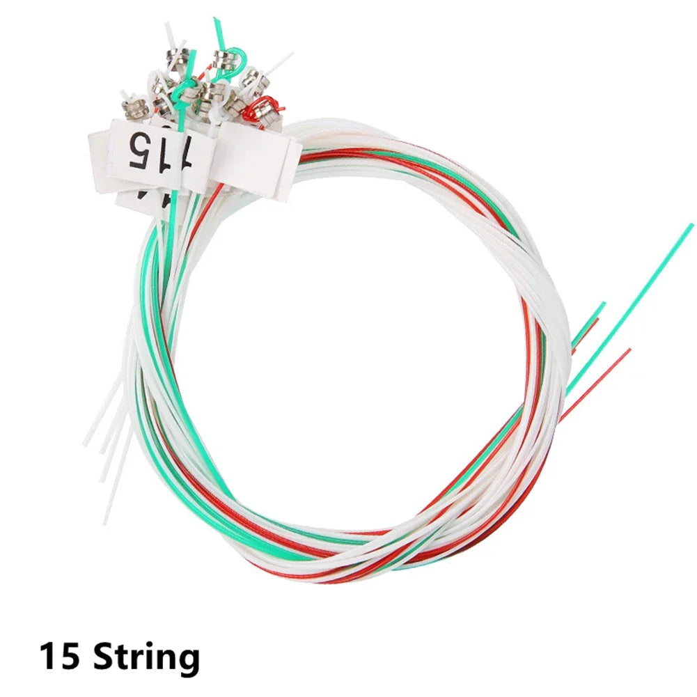 Jogo de Cordas de Latão para Lira 15/16/19/21/24 Cordas - Substituição de Cordas para Instrumentos Musicais (Lira, Harpa, Piano Laiya) - Acessórios cordas