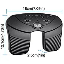 Pedal de Troca de Página Bluetooth LEKATO - Pedal Sem Fio e Recarregável para iPad, iPhone, Tablet e Laptop - Periféricos