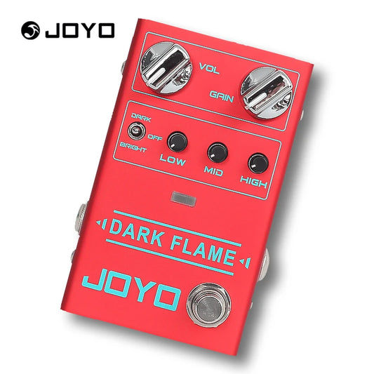Pedal Distortion Metal High Gain JOYO R-17 DARK FLAME - 3 Bandas de EQ para guitarra - Pedal Efeito