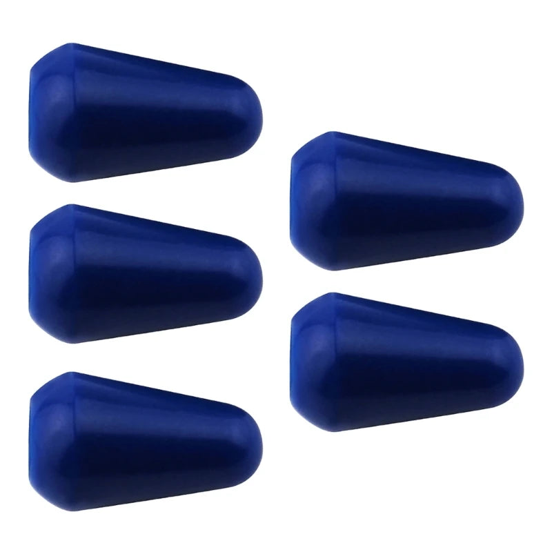 Kit com 5 Peças de Botões de Substituição para Chave de 3 ou 5 Vias de Guitarra - Plástico para Seletores de Captadores de Guitarra Elétrica - Acessórios cordas