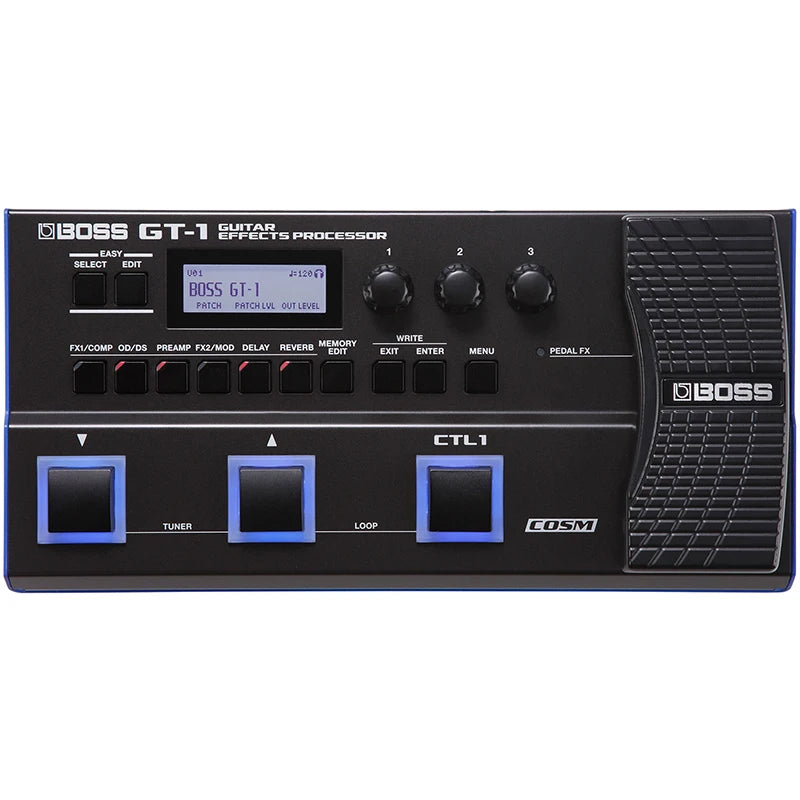 Pedal Multiefeitos Boss GT-1 - Line Selector, Roteador de Entrada/Saída e Seletor de Linha - Multiefeitos