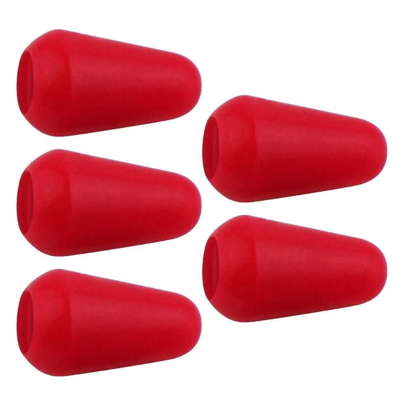 Kit com 5 Peças de Botões de Substituição para Chave de 3 ou 5 Vias de Guitarra - Plástico para Seletores de Captadores de Guitarra Elétrica - Acessórios cordas