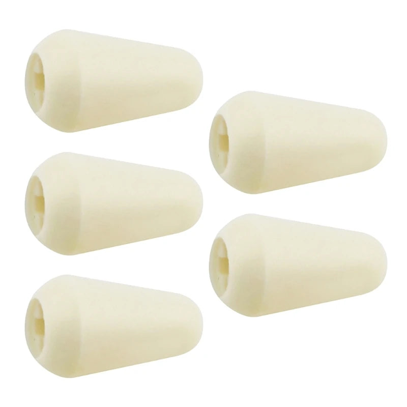 Kit com 5 Peças de Botões de Substituição para Chave de 3 ou 5 Vias de Guitarra - Plástico para Seletores de Captadores de Guitarra Elétrica - Acessórios cordas